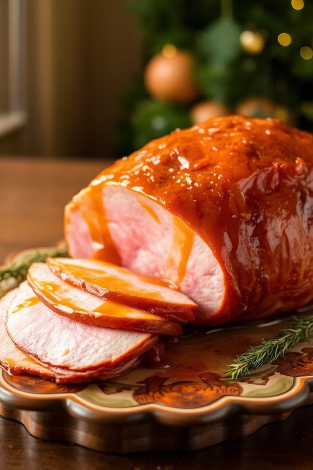 honey glazed roasted ham