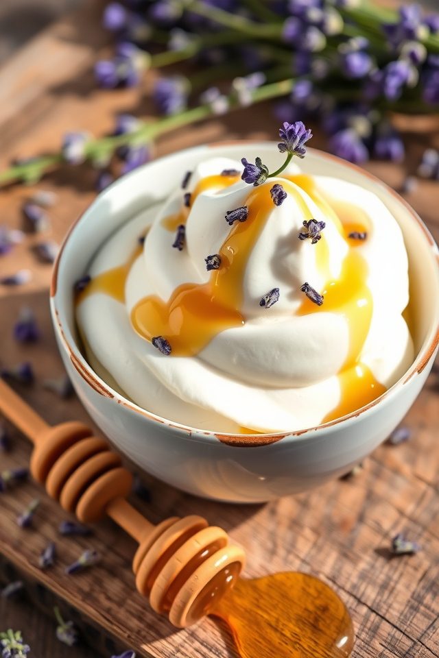 honey lavender frozen yogurt
