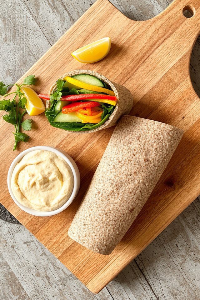 hummus veggie wrap recipe