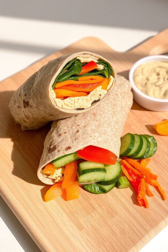hummus veggie wrap recipe