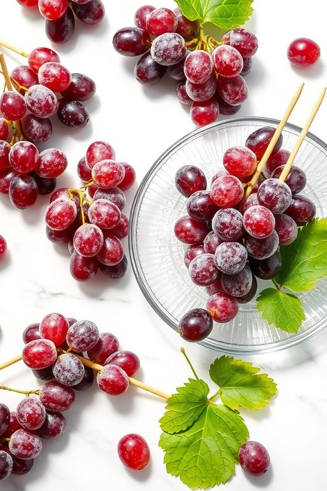 icy homemade grape popsicles