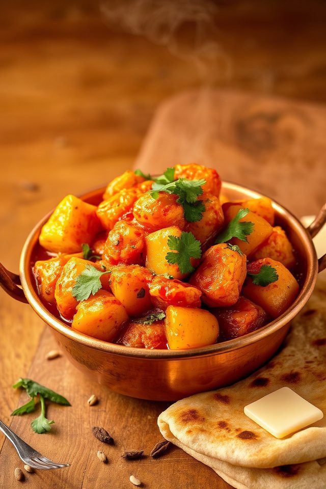 indian potato curry dish
