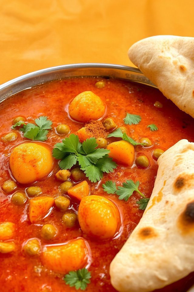 indian potato peas dish