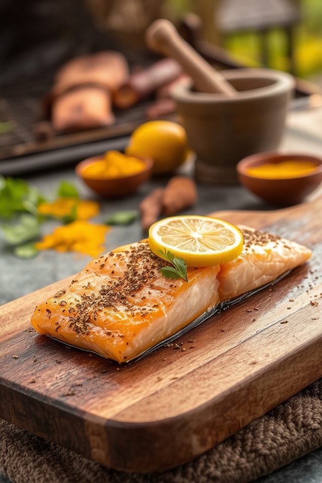 indian spiced grilled salmon