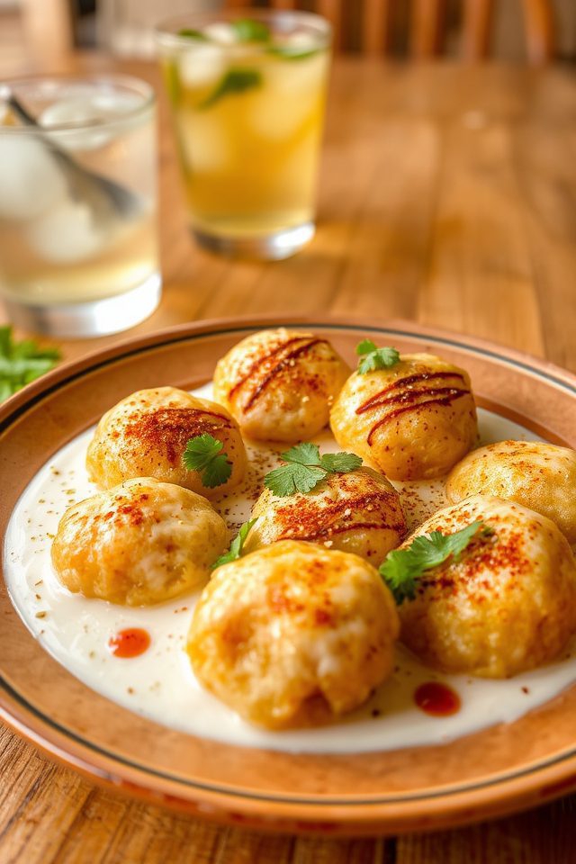 indian yogurt fried dumplings