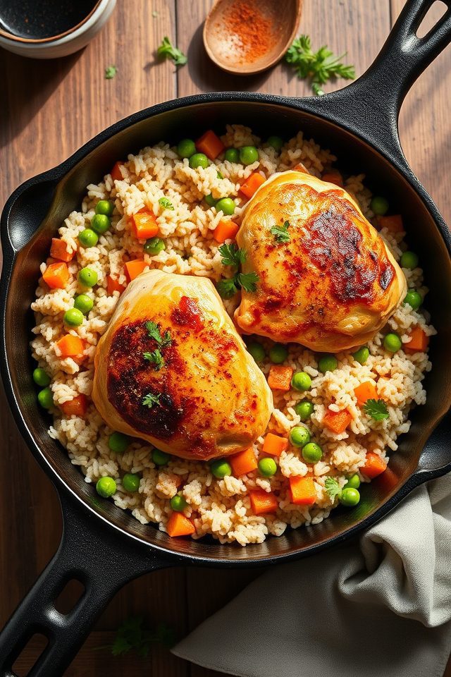 inexpensive one pan chicken meal