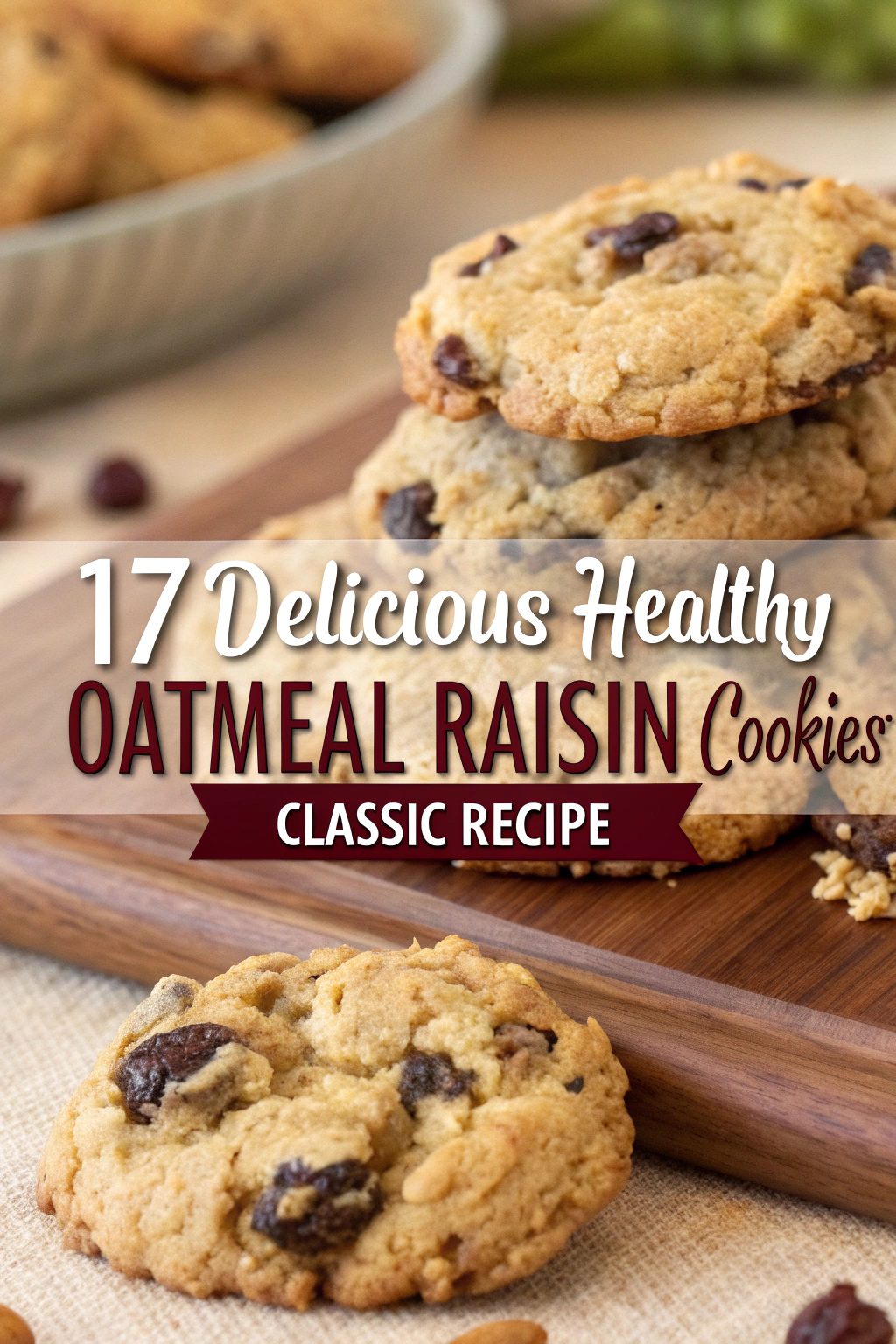 Delicious Healthy Oatmeal Raisin Cookies