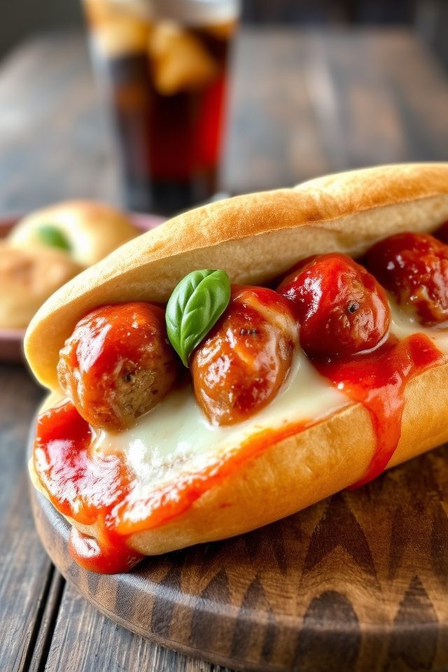 italian american meatball sandwiches