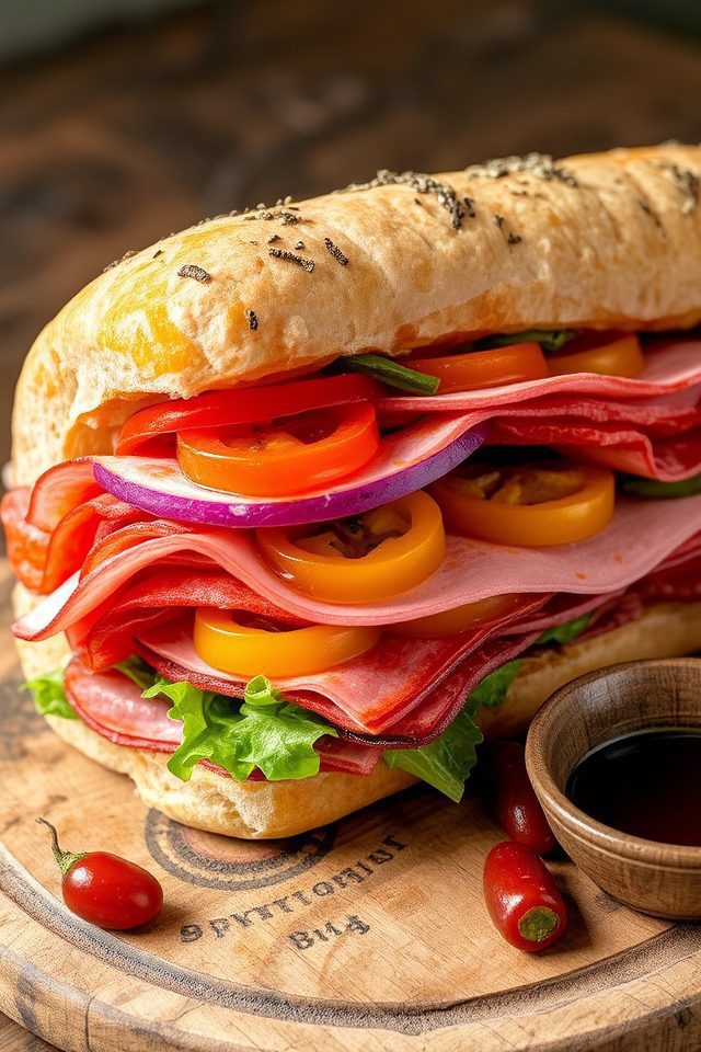 italian cold cuts hoagie