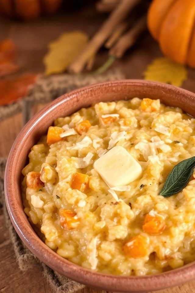 italian fall season risotto
