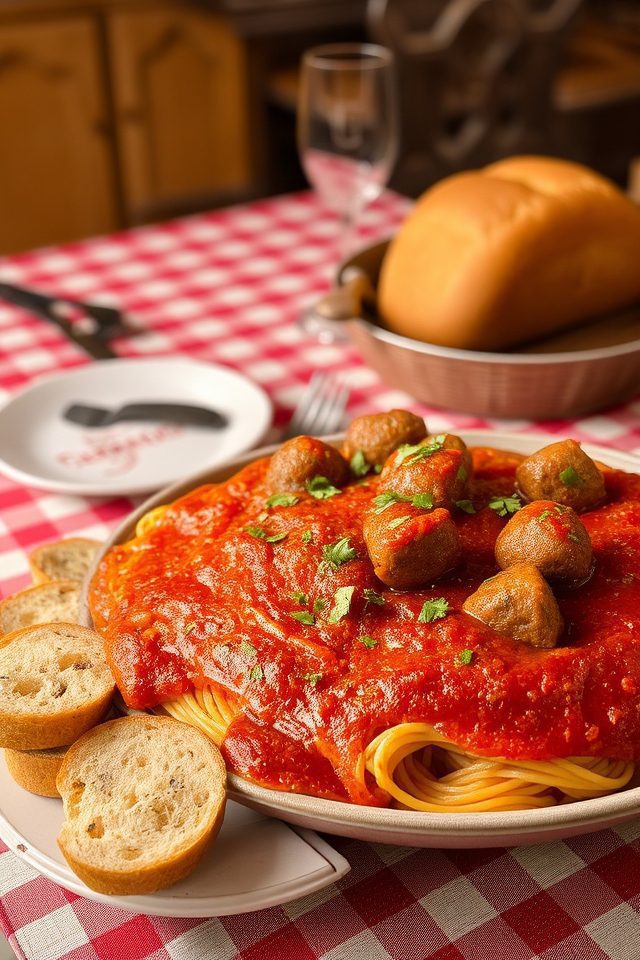 italian family dinner meal