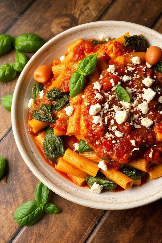 italian pasta bake dish