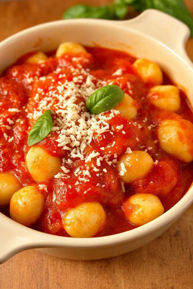 italian potato gnocchi dish