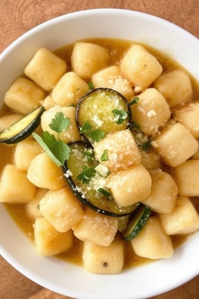italian zucchini ricotta gnocchi