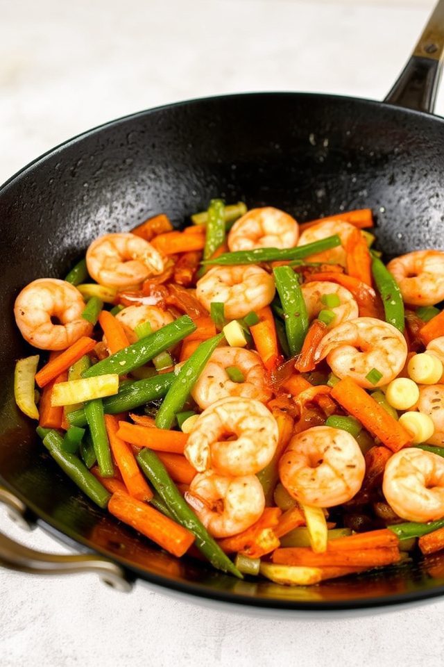 japanese inspired shrimp dish