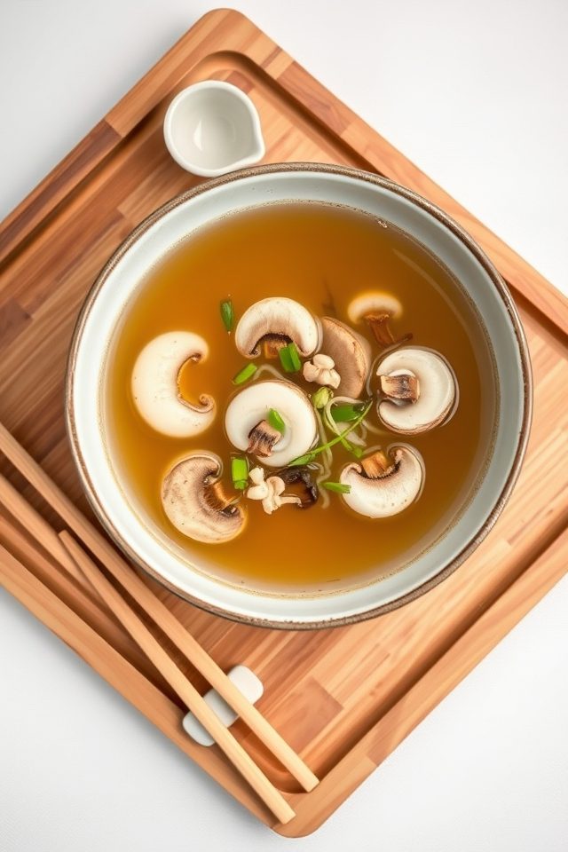 japanese mushroom dashi broth