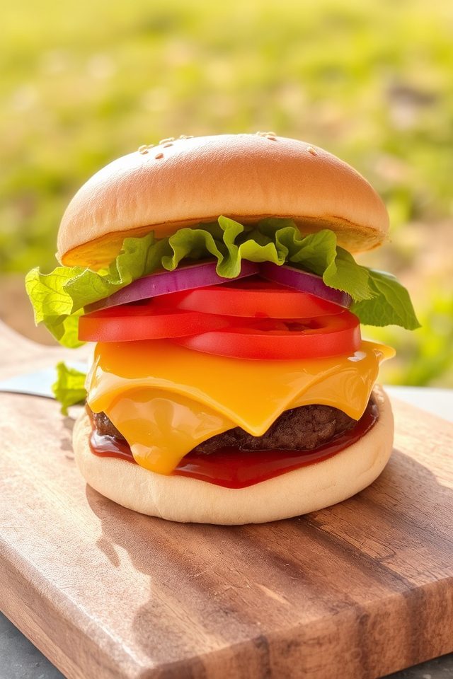 juicy beef cheese burgers