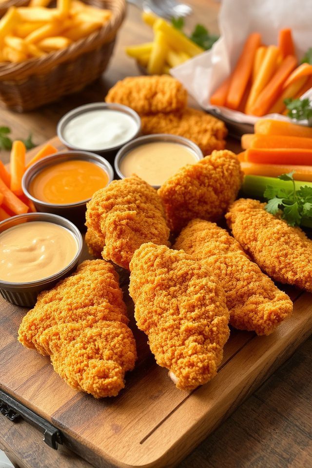 juicy breadcrumb coated tenders