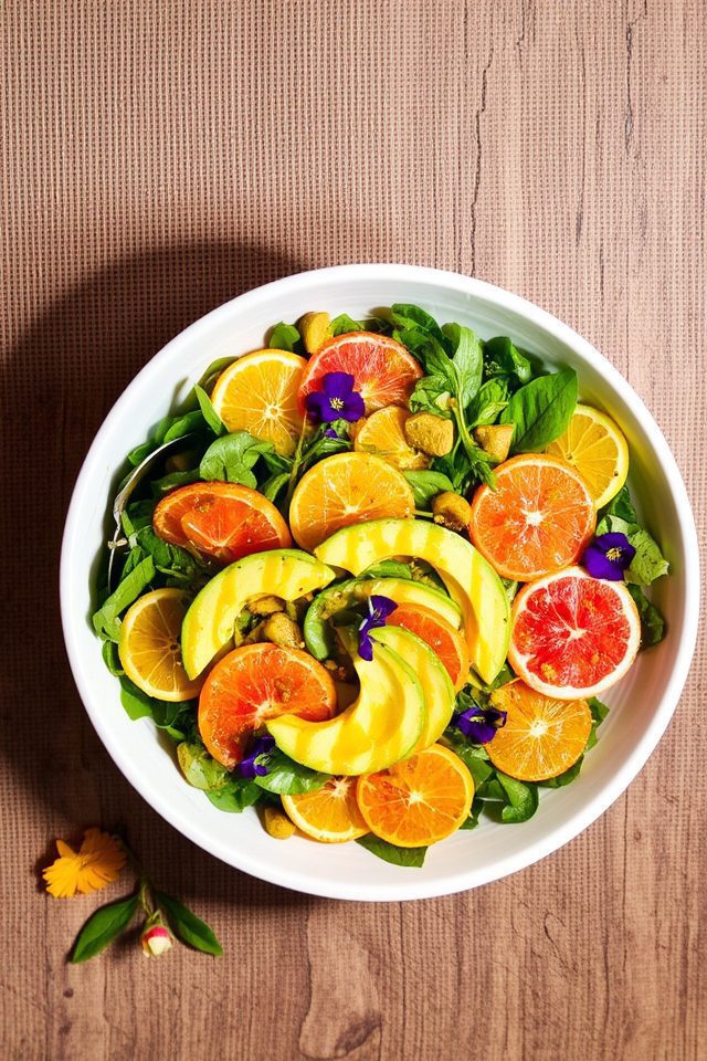 juicy citrus avocado salad