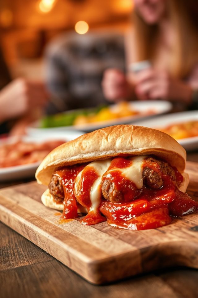 juicy homemade meatball subs