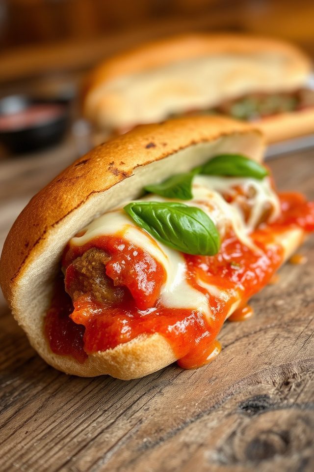 juicy italian meatball subs