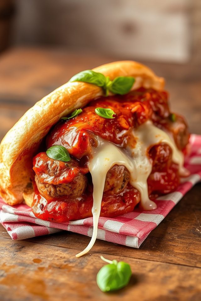 juicy italian meatball subs