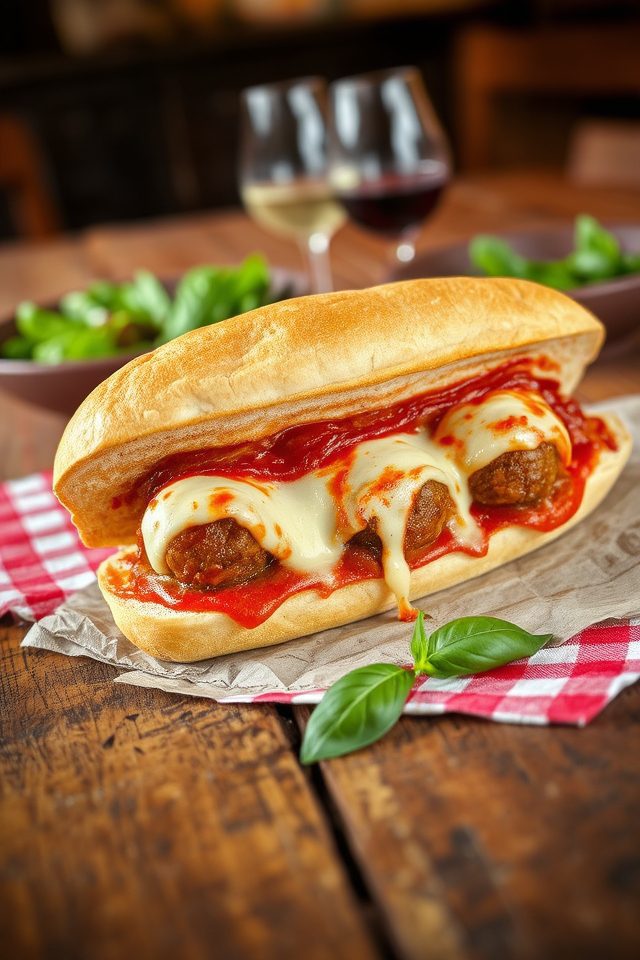 juicy italian meatball subs