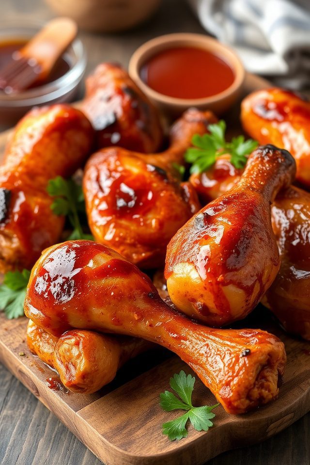 juicy smoky barbecue drumsticks