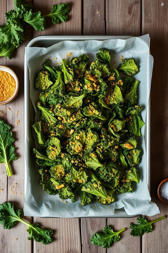 kale chips with yeast