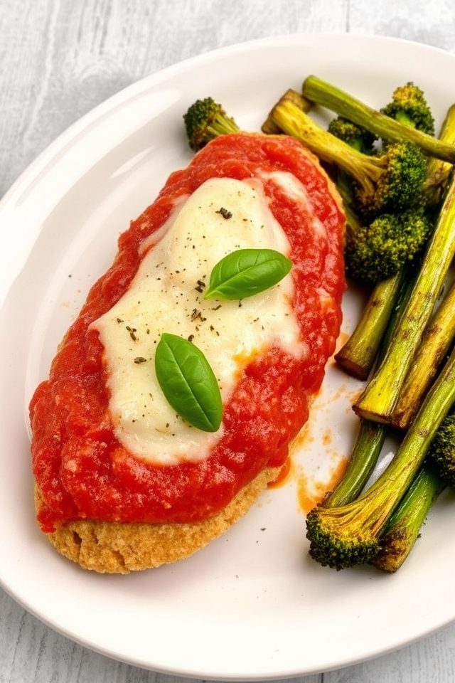 keto chicken parmesan dish