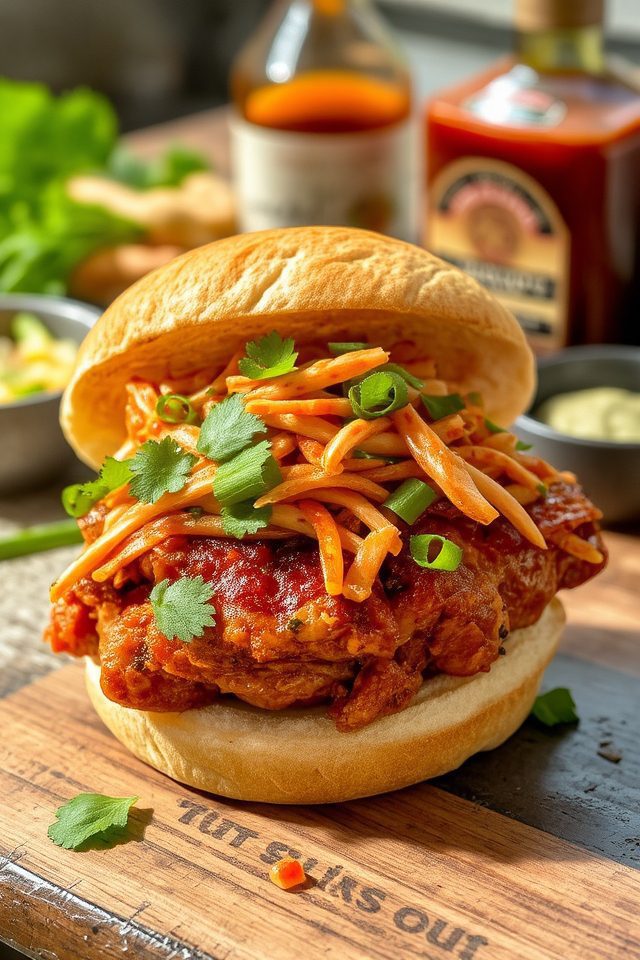 korean bbq chicken sandwich