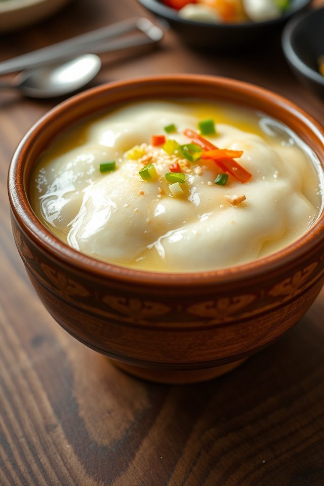 korean fluffy steamed eggs