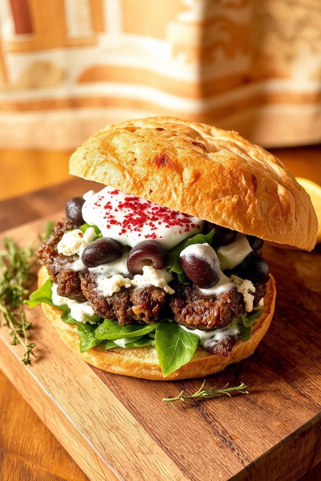 lamb and feta burgers