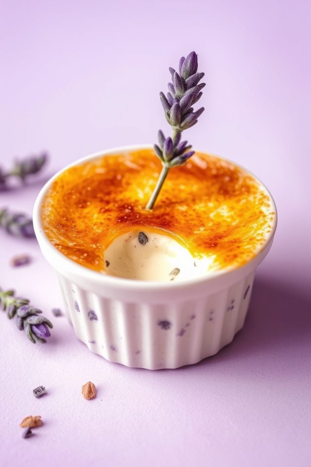 lavender infused sweet dessert