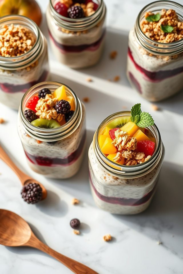layer ingredients in jar