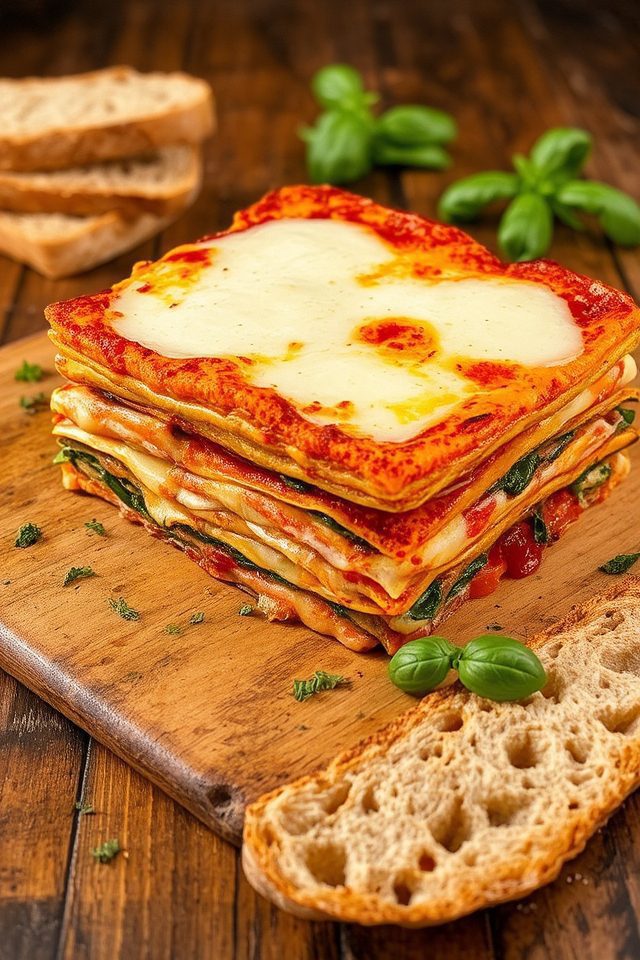 layered pasta rich flavors