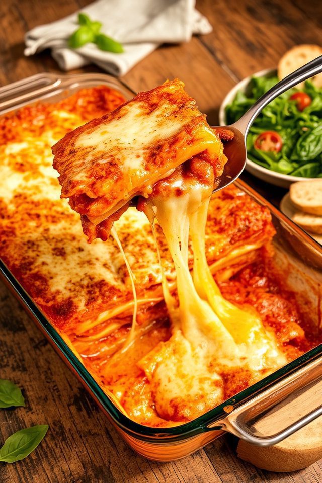 layers of meat cheese