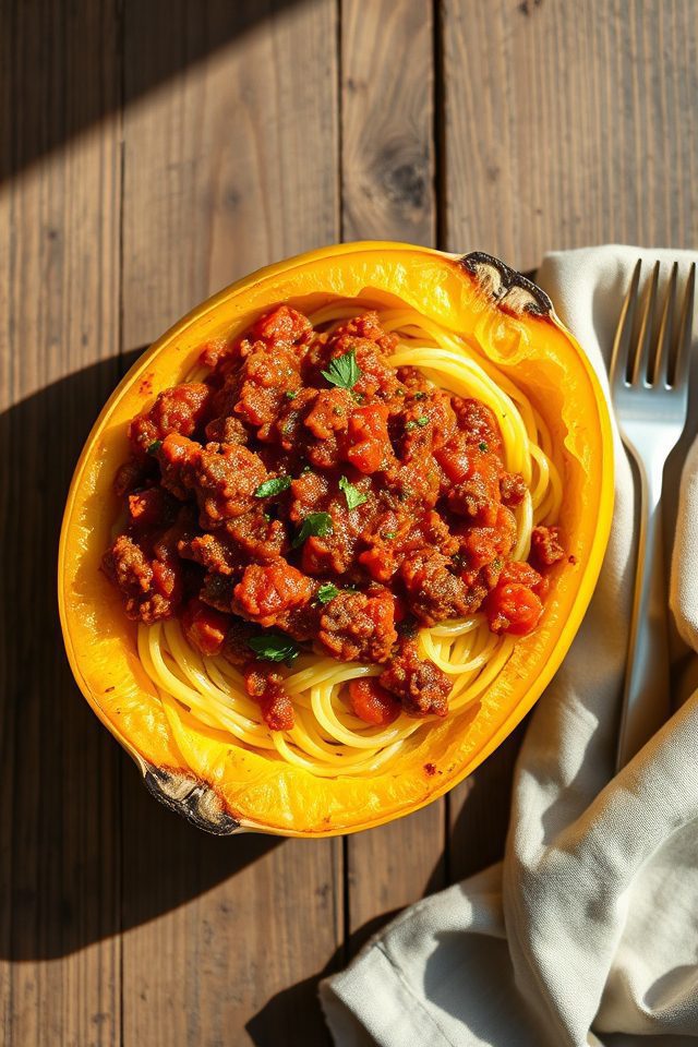 lean beef squash bolognese