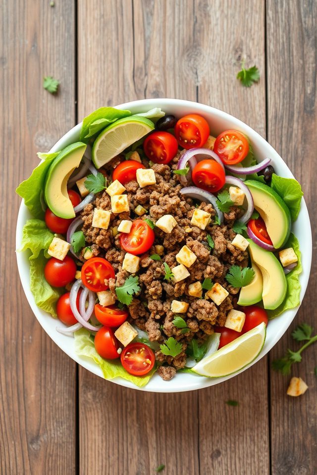 lean beef taco salad