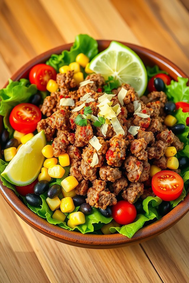 lean beef taco salad