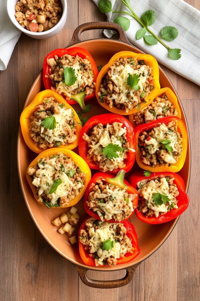 lean turkey spinach peppers
