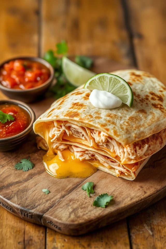 leftover chicken quesadilla recipe