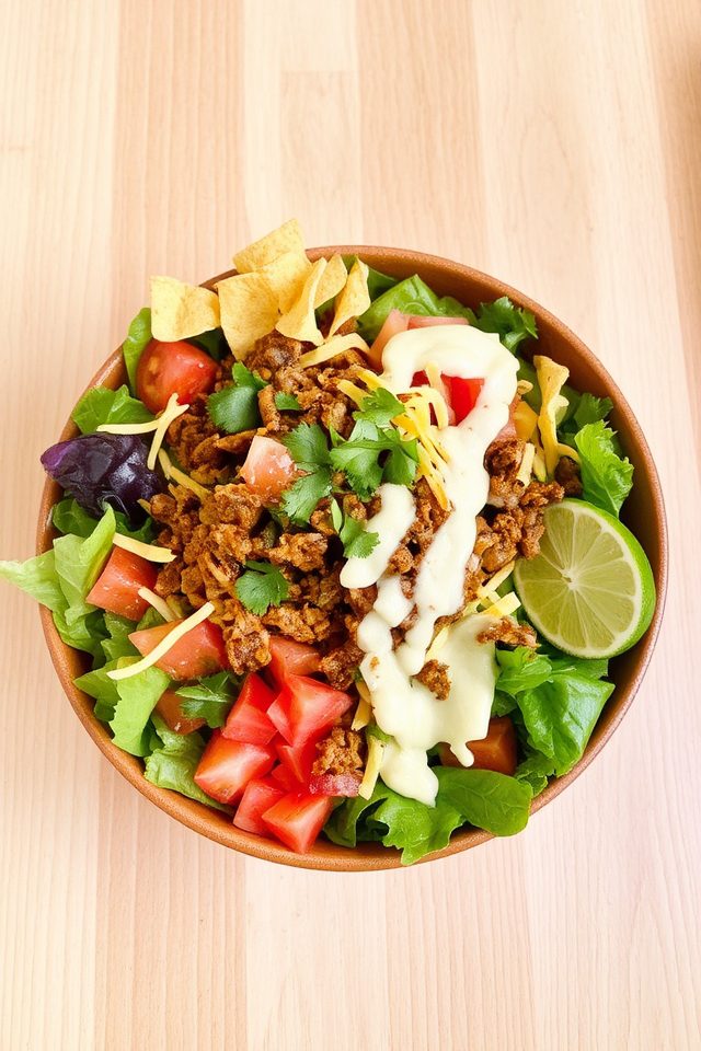 leftover taco meat salad