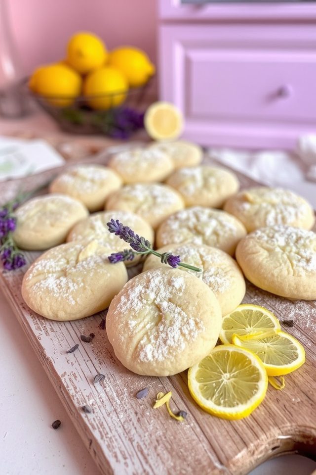 lemon and lavender cookies