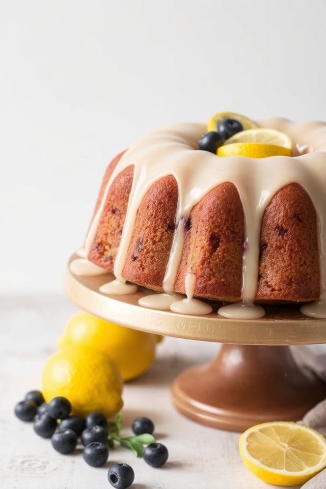 lemon blueberry bundt cake