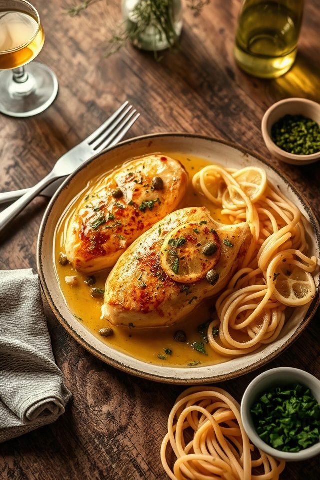 lemon caper chicken parsley
