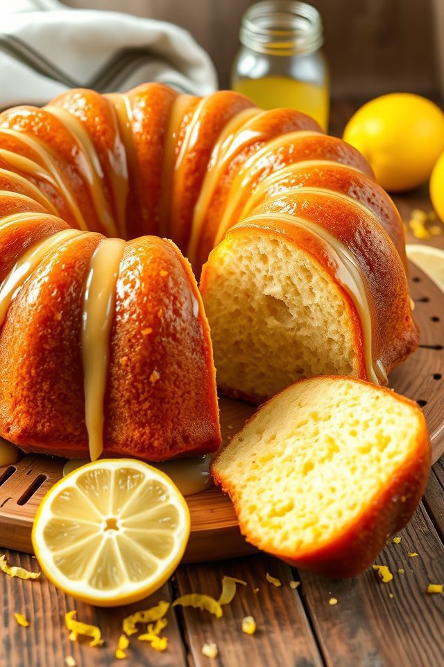 lemon flavored bundt cake