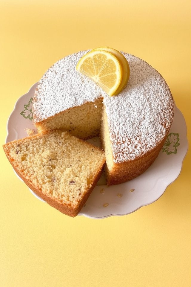 lemon flavored spring cake