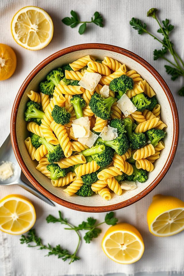 lemon garlic broccoli pasta