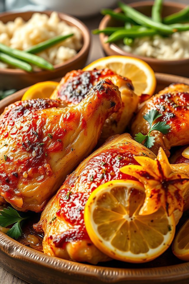 lemon garlic chicken thighs